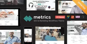 Metrics - SEO, Digital Marketing, Social Media WordPress Theme