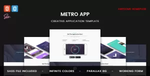 Metro App - Application HTML5 Template