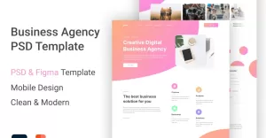 Mew - Business Agency PSD Template