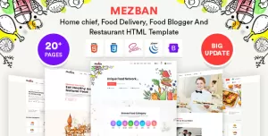 Mezban - Food Delivery, Food Blogger & Restaurant HTML Template
