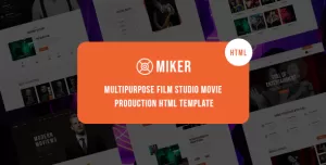 Miker - Movie and Film Studio HTML5 Template