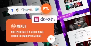Miker - Movie and Film Studio WordPress Theme