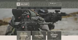 Military Gear Store PrestaShop Theme - TemplateMonster