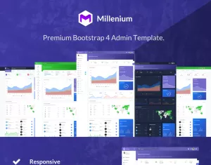 Millenium - Bootstrap 4 Dashboard Admin Template