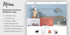Mina - Responsive Furniture, Handmade Shop & Blog HTML5 Template