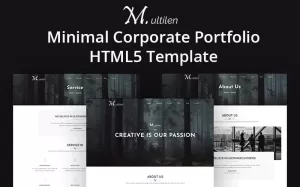 Minimal Corporate Portfolio HTML5 Template - TemplateMonster