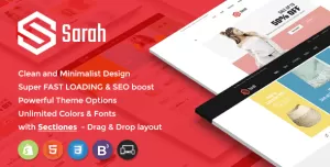 Minimal Fashion Style Shopify Theme - Sections Drag & Drop Page Builder + Furniture & Decor, Kids