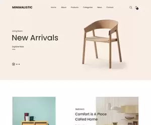 Minimal Shop WordPress Theme for minimalistic visually neat and clean