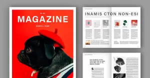 Minimalist Magazine Layout (A4+US)