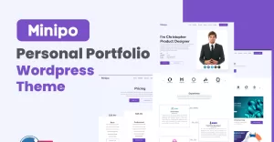 Minipo - Personal Portfolio WordPress Theme - TemplateMonster