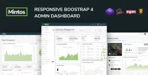 Mintos - Responsive Bootstrap 4 Admin Dashboard Template