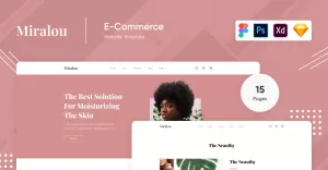 Miralou Four - Cosmetic Store eCommerce Theme Figma PSD