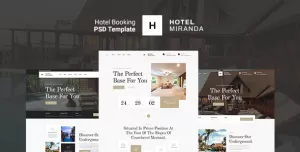 Miranda - Hotel Booking PSD Template