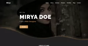 Mirya - Personal Portfolio WordPress Theme - TemplateMonster