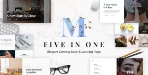 Mixio - Five in One Coming Soon and Landing Page Template