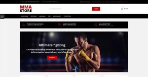 MMA Store - Brutal MMA Sports Gear Online Store OpenCart Template