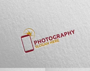 Mobile Camera Photography 70 Logo Template - TemplateMonster