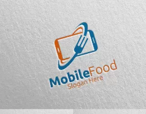 Mobile Food for Restaurant or Cafe 35 Logo Template