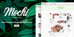 Mochi - A Clean Personal WordPress Blog Theme