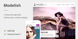 Modelish - A Unique Photography WordPress Theme