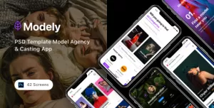 Modely - PSD Template Model Agency & Casting App