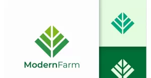 Modern and Minimalist Farming or Agriculture Logo