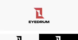 Modern Eye Drum Logo Template