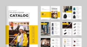 Modern fashion product catalog vector - TemplateMonster
