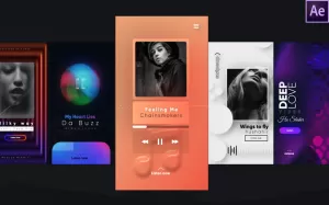 Modern Instagram Music Stories- After Effects Template