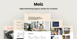 Moiz - Digital Marketing Agency Adobe XD Template