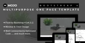 Mojo - Bootstrap 4 Multipurpose One Page Template