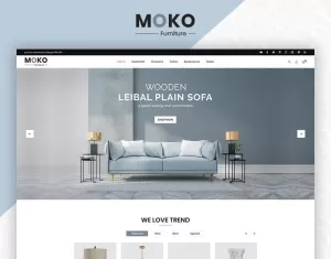 Moko Furniture Clean Store OpenCart Template