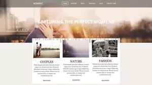 Moment - Theme for Weebly