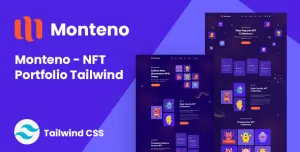 Monteno - NFT Portfolio Tailwind CSS Template