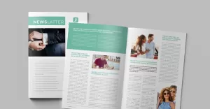 Monthly Newsletter Marketing Magazine Template Business Newsletter Template