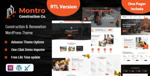 Montro - Construction WordPress Theme RTL Ready
