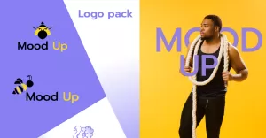 Mood Up — Minimalistic Sports Logo Template - TemplateMonster