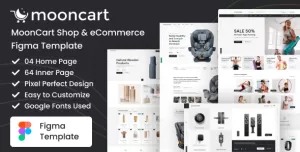 MoonCart - Modern & Multipurpose eCommerce Figma Template