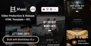 Moovi - Video Production & Release HTML Template