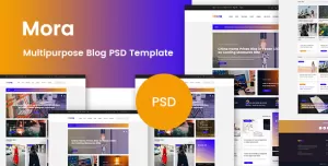 Mora - Multipurpose Blog PSD Template