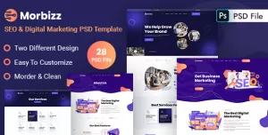 Morbizz - SEO & Digital Marketing PSD Template