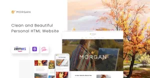 Morgan - Artist Portfolio Multipage HTML5 - TemplateMonster