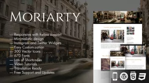 Moriarty - Elegant WordPress Theme