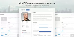 MotiCV - Resume / CV HTML5 Template