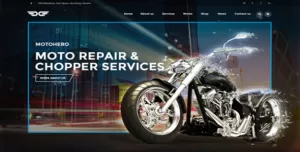 MotoHero  Motorcycle Custom service Business WordPress Theme