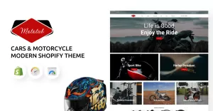 Mototab - Cars & Motorcycle Modern Shopify Theme