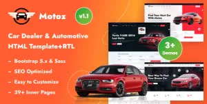 Motoz - Car Dealer & Automotive HTML Template