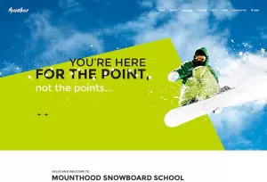 Mounthood - Modern Ski and Snowboard School WordPress Theme