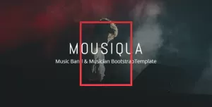 Mousiqua - Music Band  Html Template