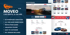 Moveo: Party Buses, Limo Rental and Car Hire HTML Template